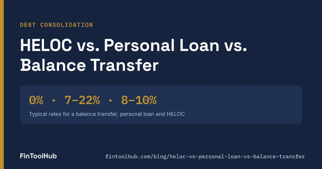 HELOC vs. Personal Loan vs. Balance Transfer